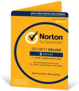 Norton Security Deluxe (1 vuosi, 5 suojattua laitetta)