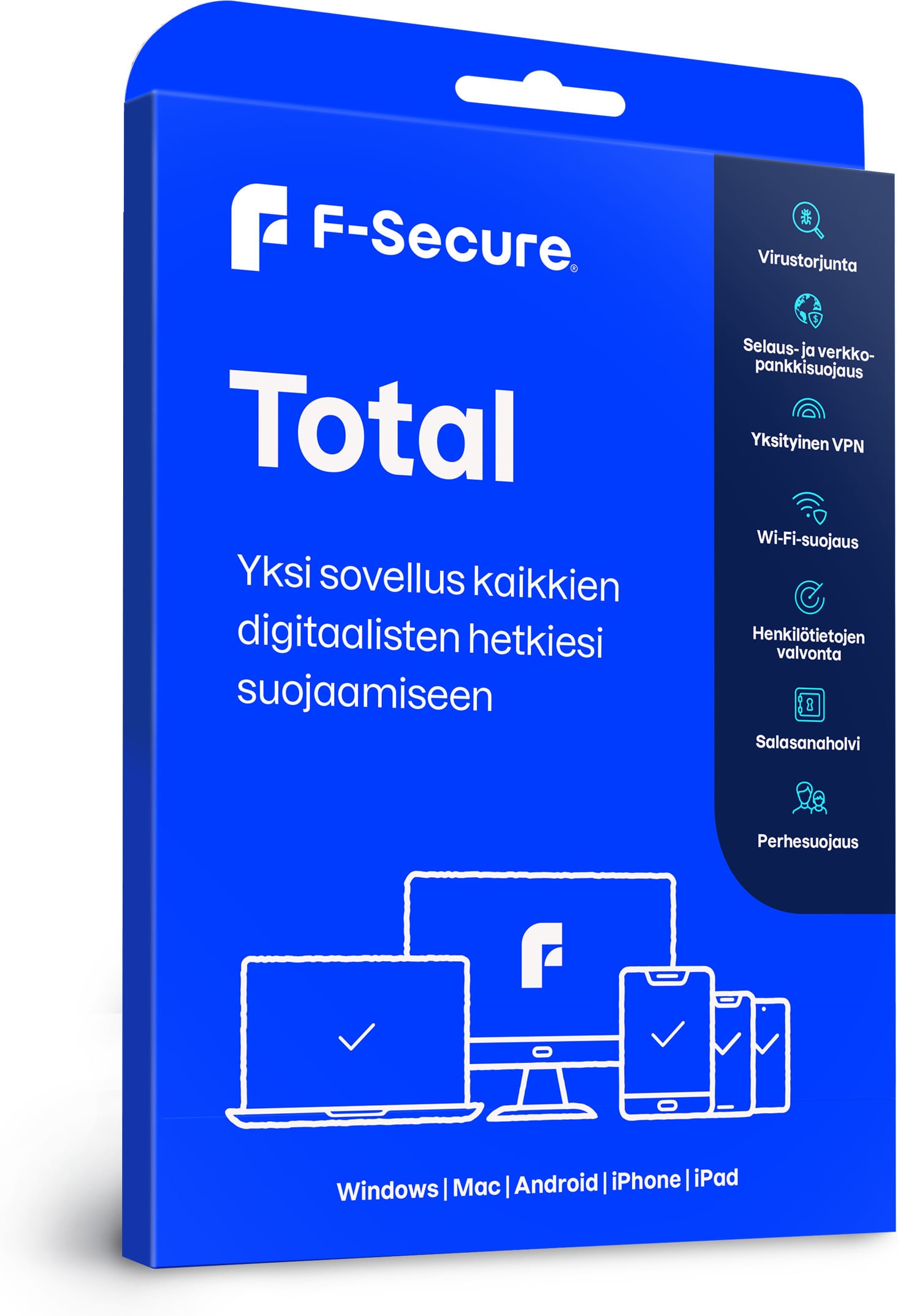 F-Secure Total tuotelaatikko – 5 laitetta 1 vuosi